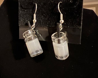 Pendientes colgantes de té Kawaii Boba