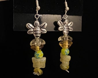 Bee Drop Earrings