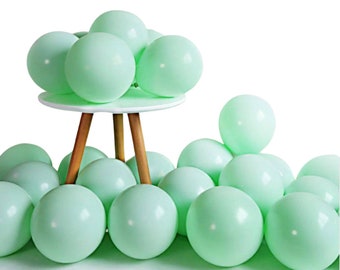 Mint Latex Balloons Pastel Macaron 10" Wedding Birthday Baby Shower DIY Garland Light Green Party Decorations