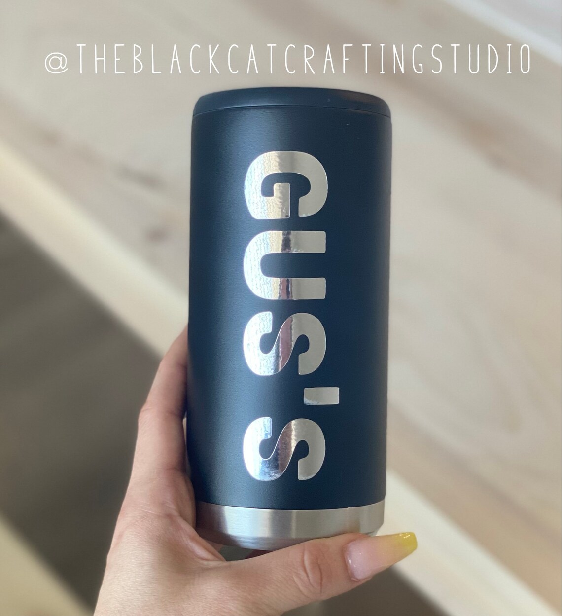 Personalized Tall Can Metal Koozie Etsy