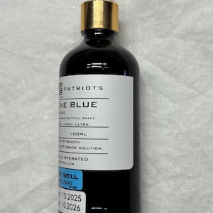 Methylene Blue 2% Solution (Higher Potency) Ultra Strength Nano Liquid - 100ml image 2