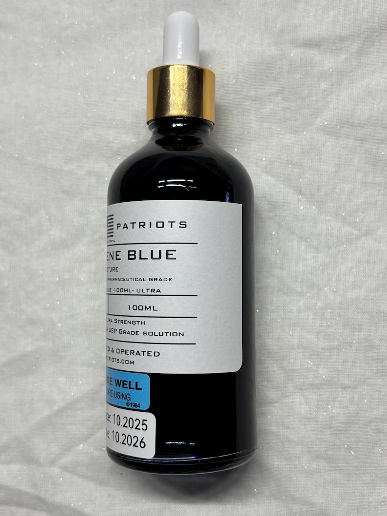 Methylene Blue 2% Solution (Higher Potency) Ultra Strength Nano Liquid - 100ml image 2