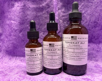 Tongkat Ali Glycerite Tincture [Eurycoma Longifolia] [Premium Strength] [Alcohol-Free]