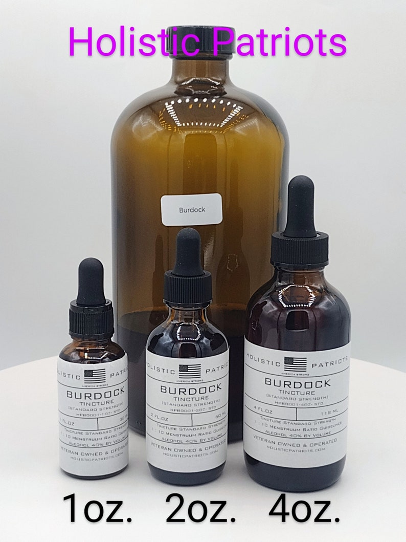 Burdock Root Tincture [arctium Lappa] [standard Strength] - Etsy