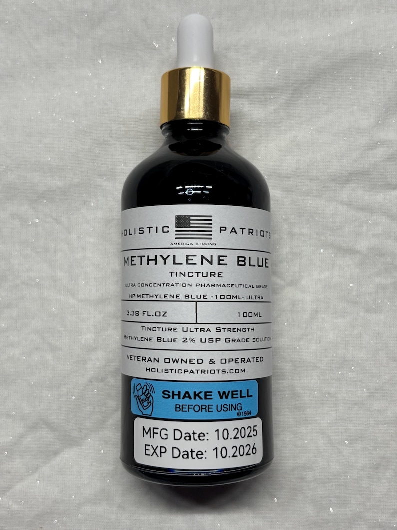 Methylene Blue 2% Solution (Higher Potency) Ultra Strength Nano Liquid - 100ml image 1