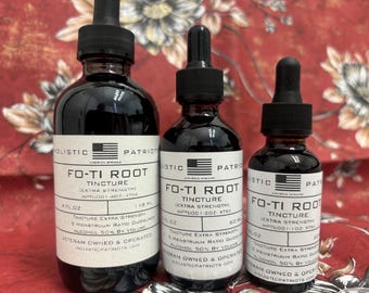 Fo-Ti Root Tincture [HE SHOU WU] [Polygonum Multiflorum] [Extra Strength]