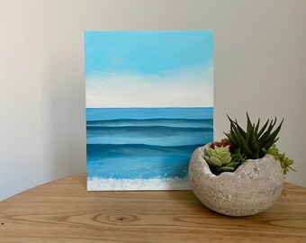 Calm Sea | ORIGINAL PAINTING, 8” x 10” (20.32cm x 25.40cm), Canvas Panel