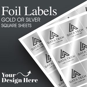 Foil Labels / Foil Stickers on A Sheet (2
