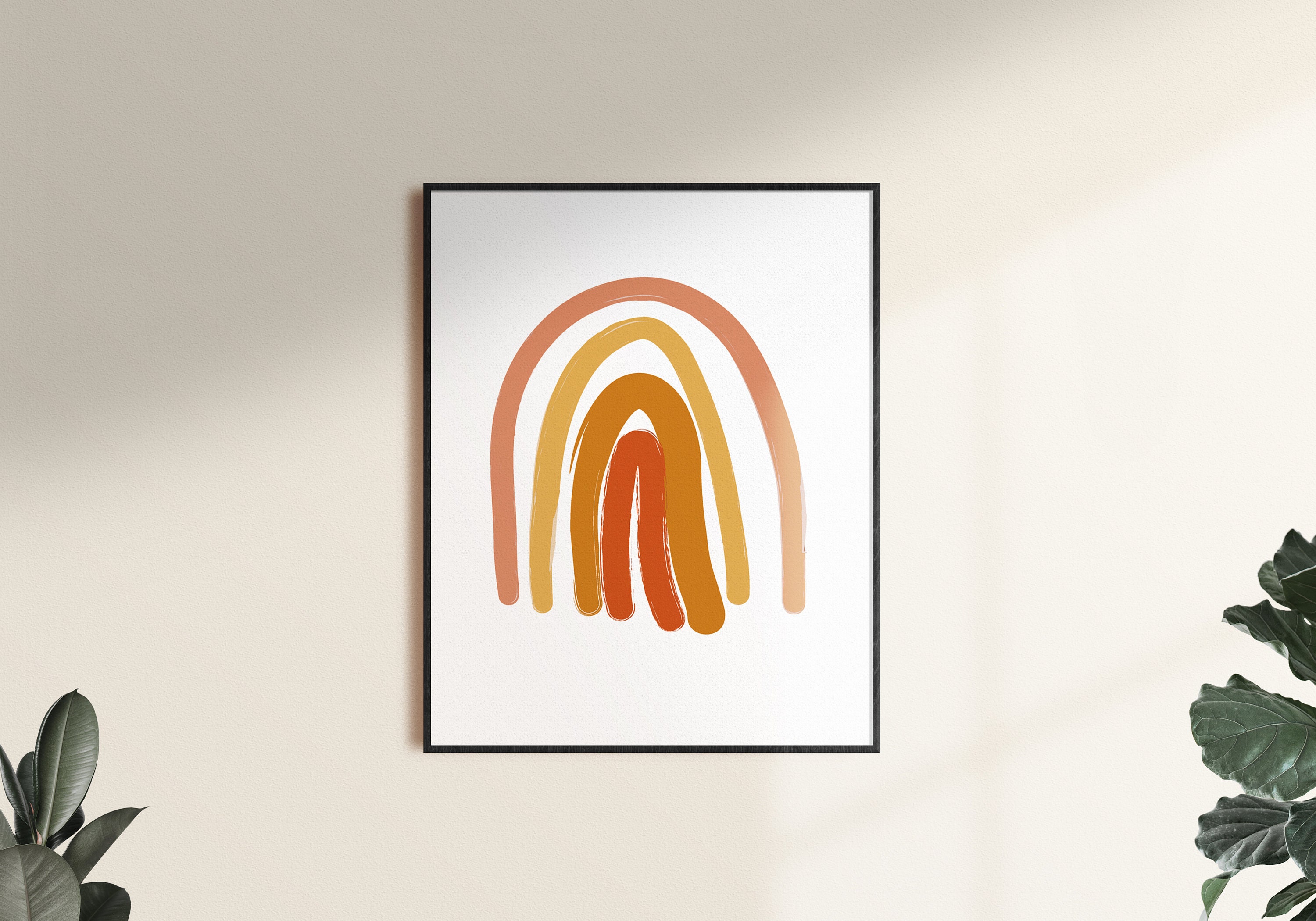 Rainbow Wall Art Abstract Rainbow Print Rainbow Printable Etsy