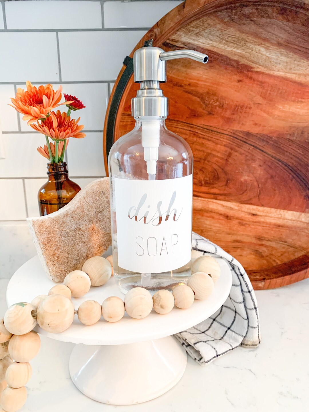 Waterproof Vinyl Labels for Bottles, Dish Soap Labels, Hand Soap Labels