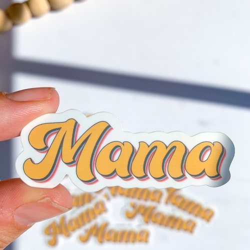 Mama Vinyl Sticker Waterproof Laptop Sticker Waterbottle - Etsy