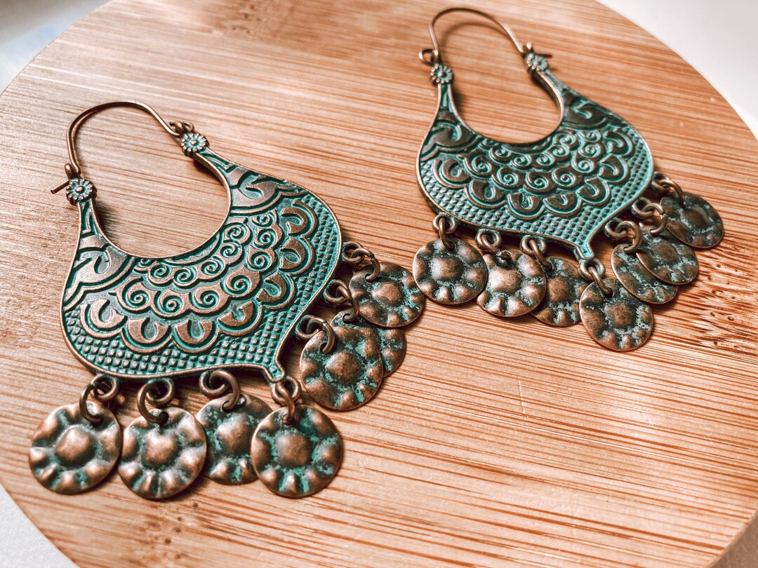 Large boho earrings Clearance