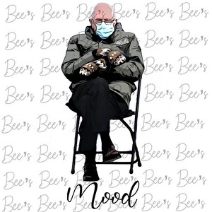 Bernie Sanders Mood png digital download Sublimation inauguration day