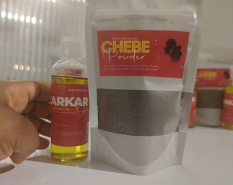 Chebe Powder (100g) + Karkar Oil (100ml) - Authentic Chadian Formula