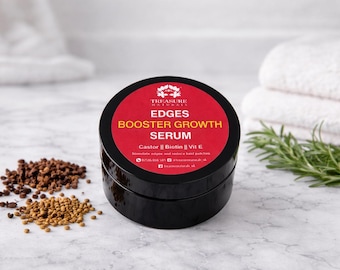 Edges Booster Serum for Hair Edges growth ,Alopecia and Bald scalp 60mls Jar