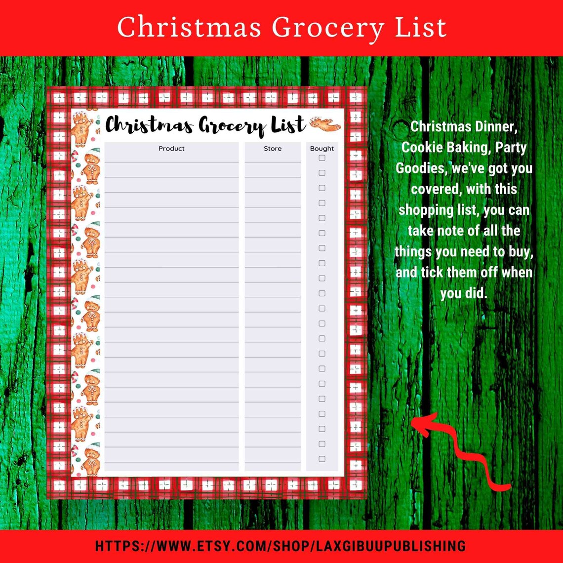 Ultimate Christmas List Bundle. This Bundle Includes: Christmas Card Address List, Wish List 