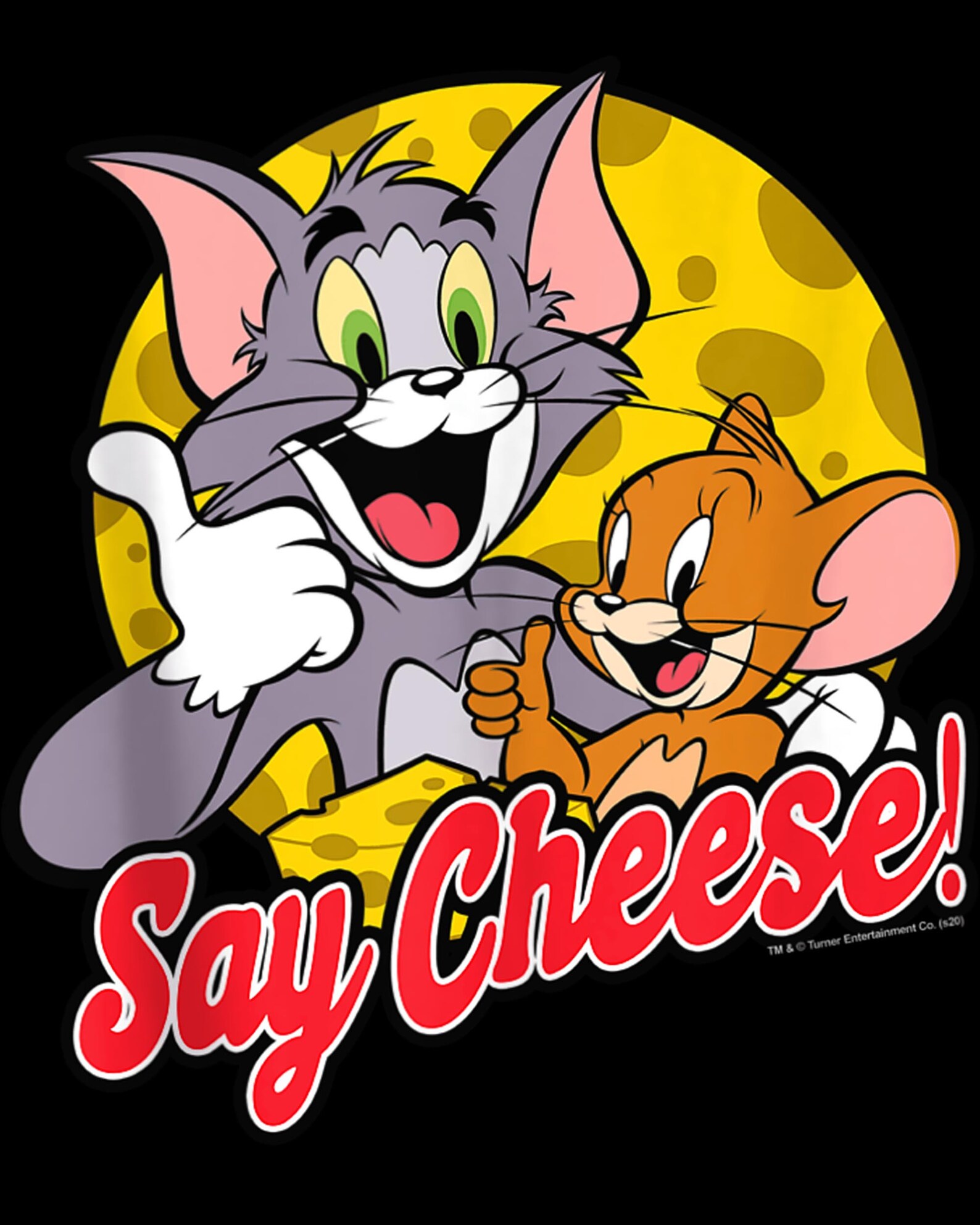 Tom And Jerry Say Cheese Portrait Png Tom And Jerry Say Etsy