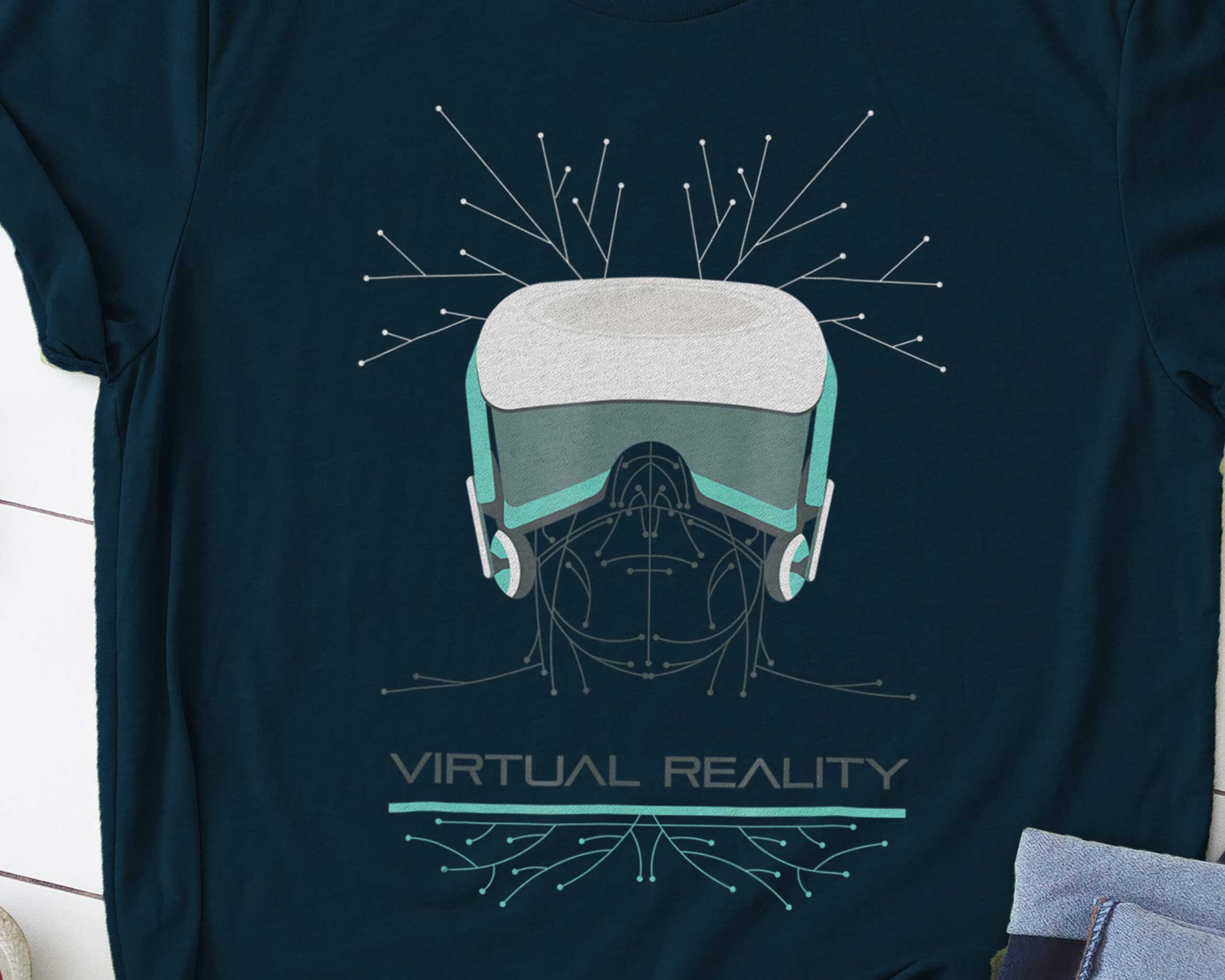 Herren Virtual Reality TShirt VRSpieleShirt virtuelle Etsy