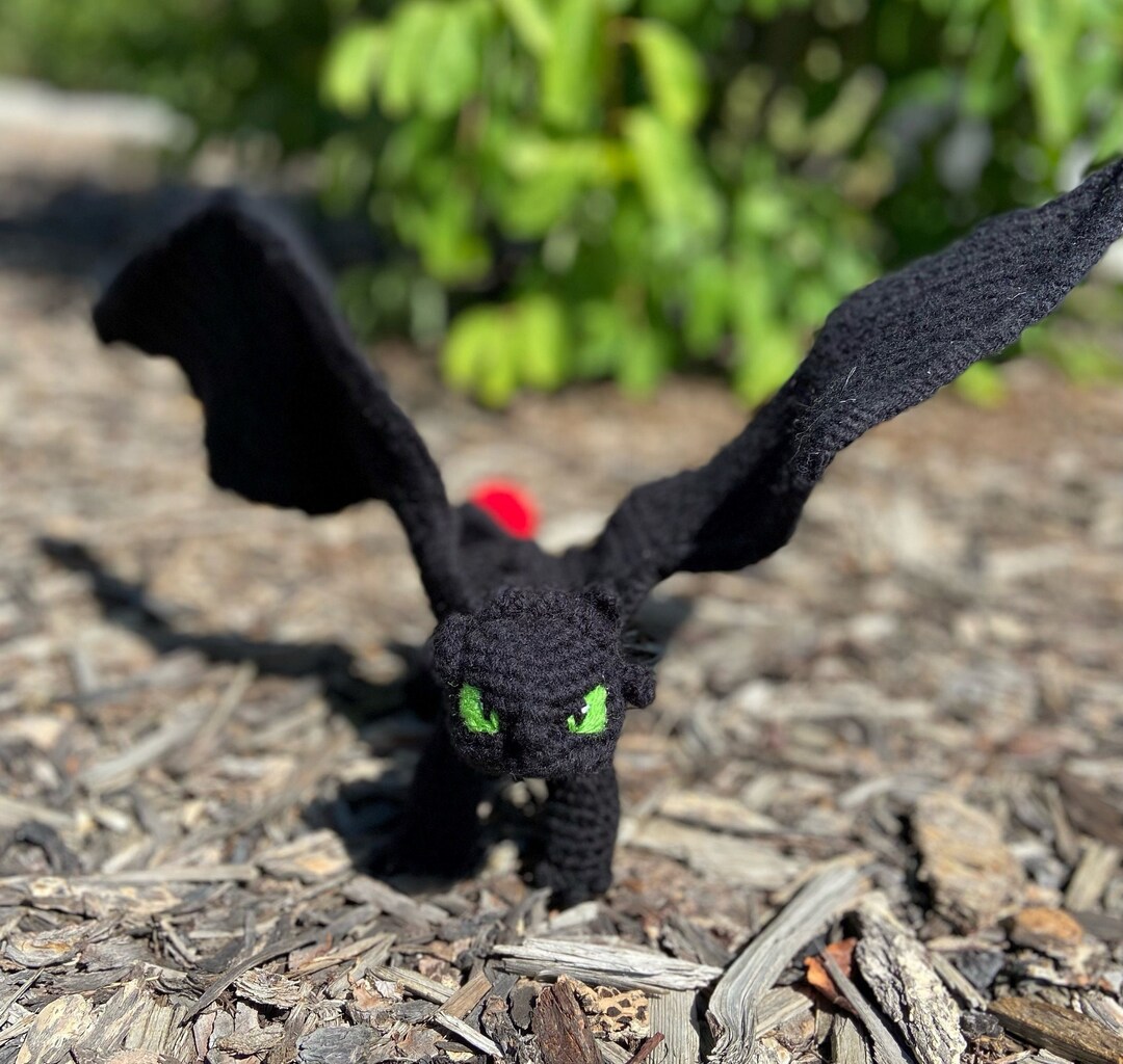 Toothless Night Fury Dragon - Etsy