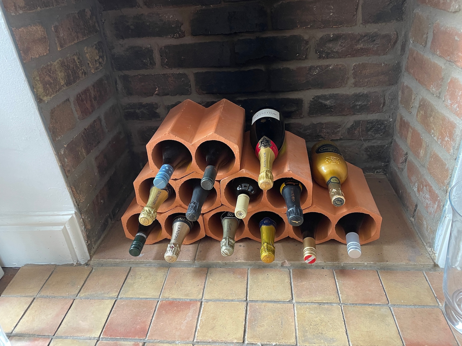 Terracotta Wine Racks Each Unit Holds 2 Bottles Stackable Etsy UK