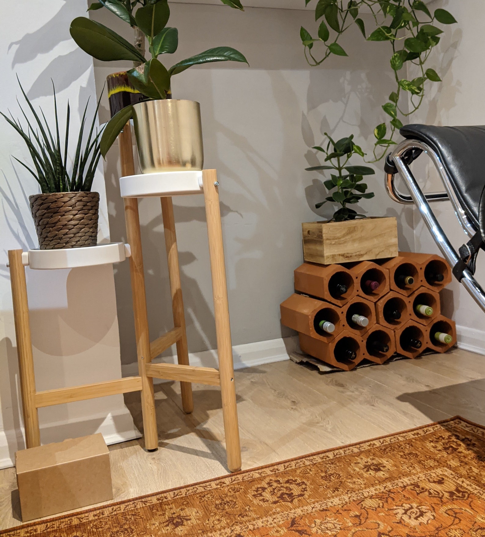Terracotta Wine racks each unit holds 2 bottles stackable Etsy