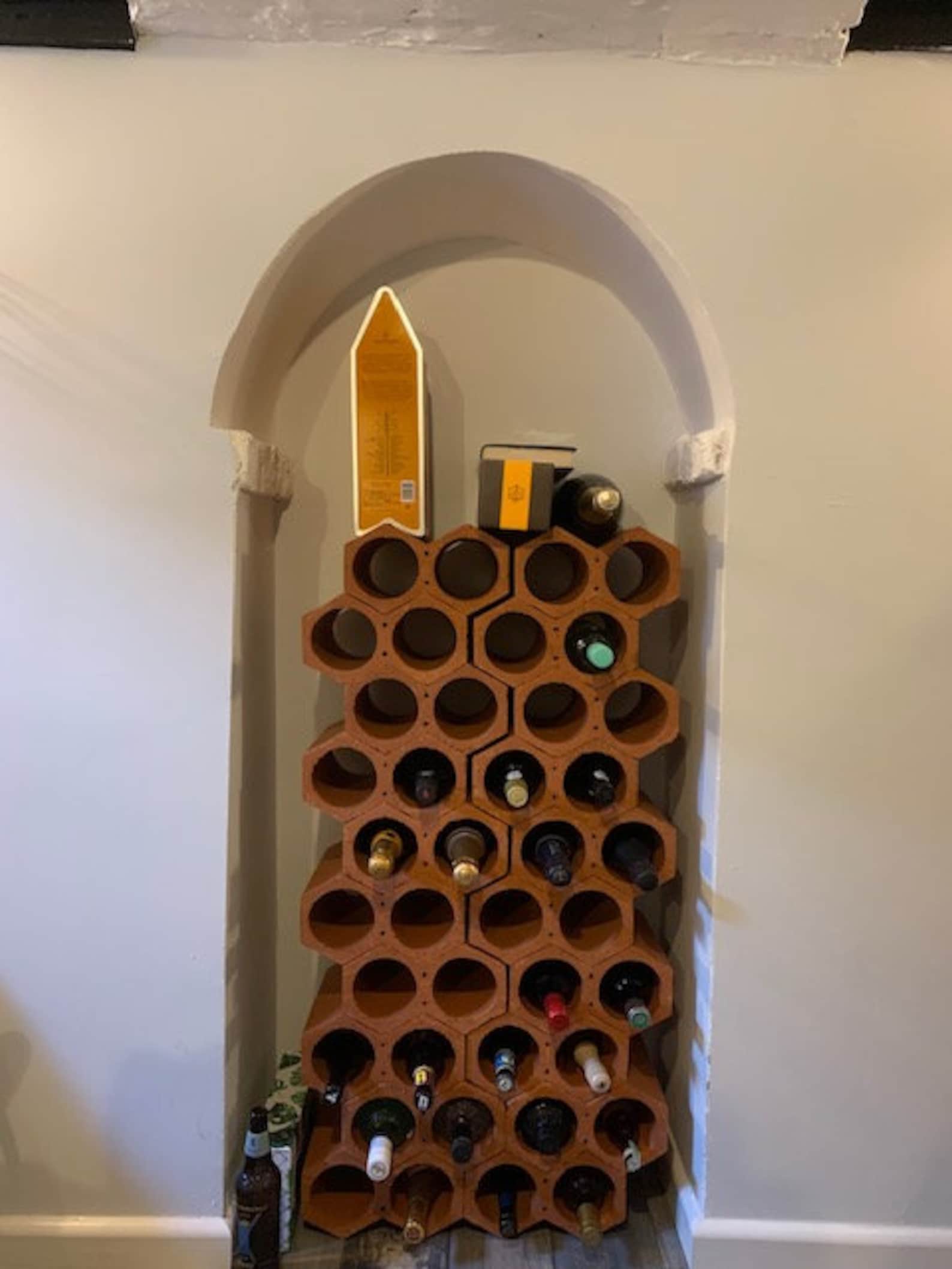 Terracotta Wine racks each unit holds 2 bottles stackable Etsy