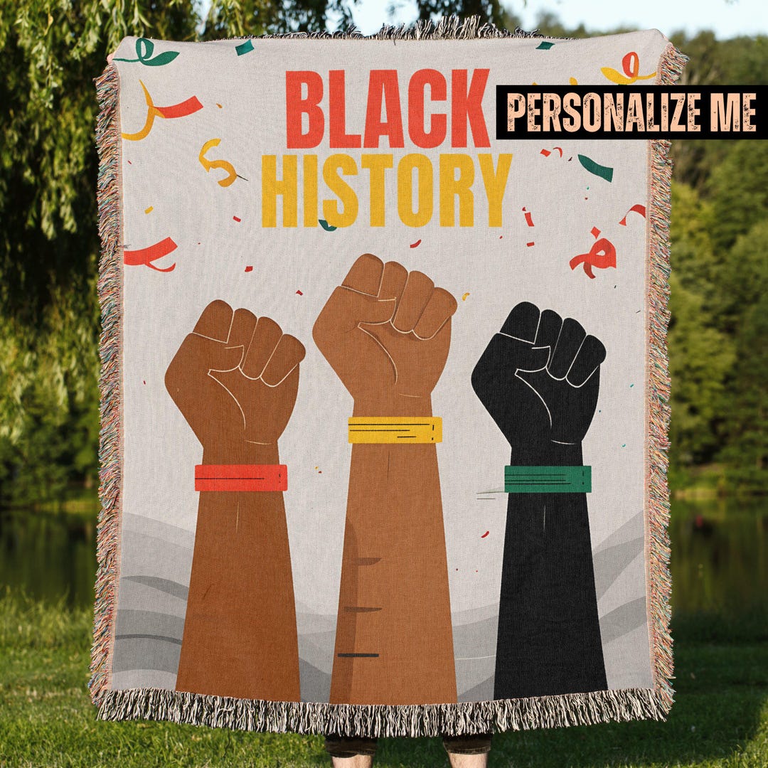 Black History Month Blanket I'm Black And I'm Proud LT15