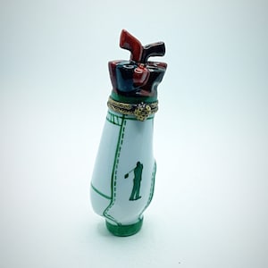 Bolsa de golf vintage LIMOGES Peint Caja principal de baratijas