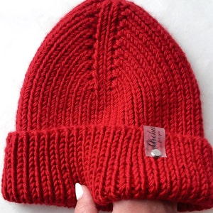 Hat Winter Adult Teen Fashion Chunky Knit Slouchy Knitted Hat Large Men Oversized Hat winter hat big hat. Basic Ribbed Beanie.