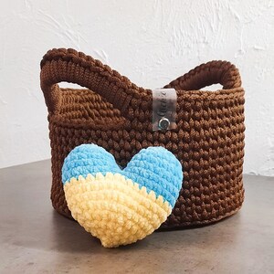 Crochet basket, Handmade basket, Storage basket, Cotton basket, Cord basket, Knit basket