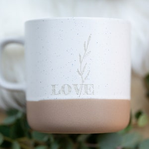 Keramiktasse LENA-ST-SAT Weiß-Satiniert mit Sublistar®-Coating – Matte Fototasse 330 ml