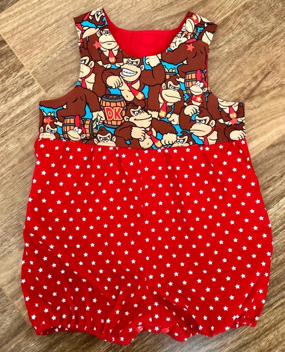 Donkey Kong Onesie 1218 Months Etsy Canada