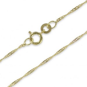 Singapurkette 333 Gold 8kt. 38 - 40 cm cm verstellbar NEU