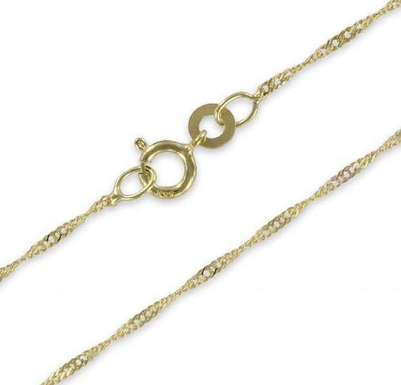 Goldkette Als Singapurkette Aus 585 Weißgold - Maßgeschneidert