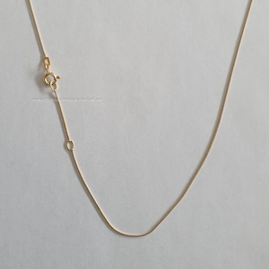 Chaîne serpent en or 585 38 - 40 cm 14 kt. réglable NEUF