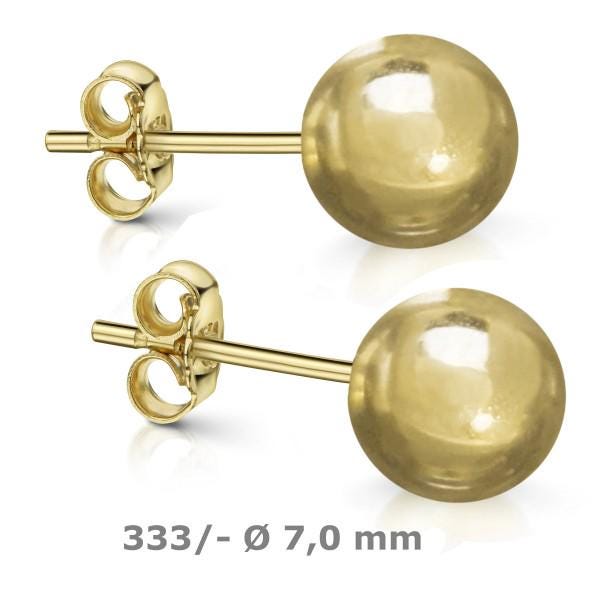Ohrringe 333 Gold Ohrstecker Mit Rosenquarz-578rq