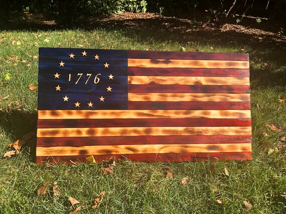 Rustic 1776 American Flag - Etsy