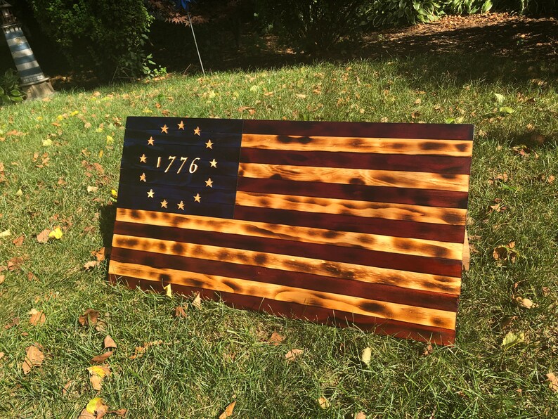 Rustic 1776 American Flag - Etsy