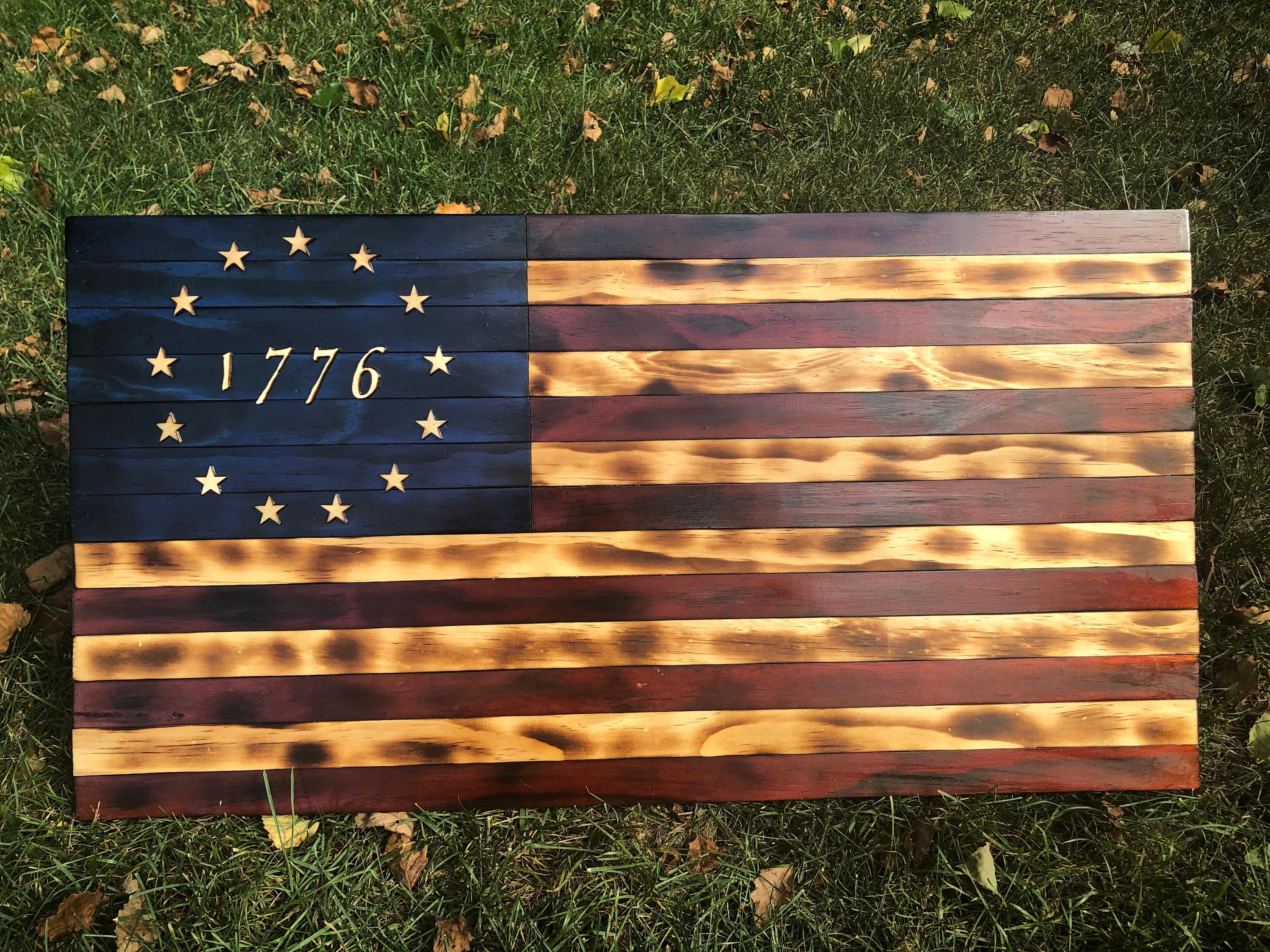 Rustic 1776 American Flag - Etsy