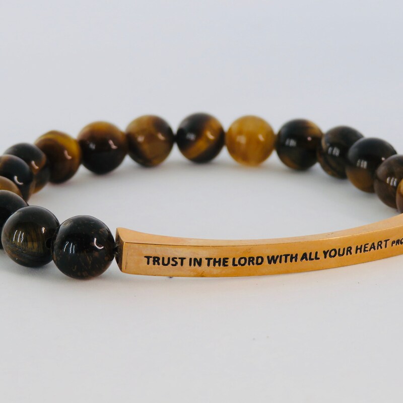 Golden Verse Bracelet Set - Brown main image 1