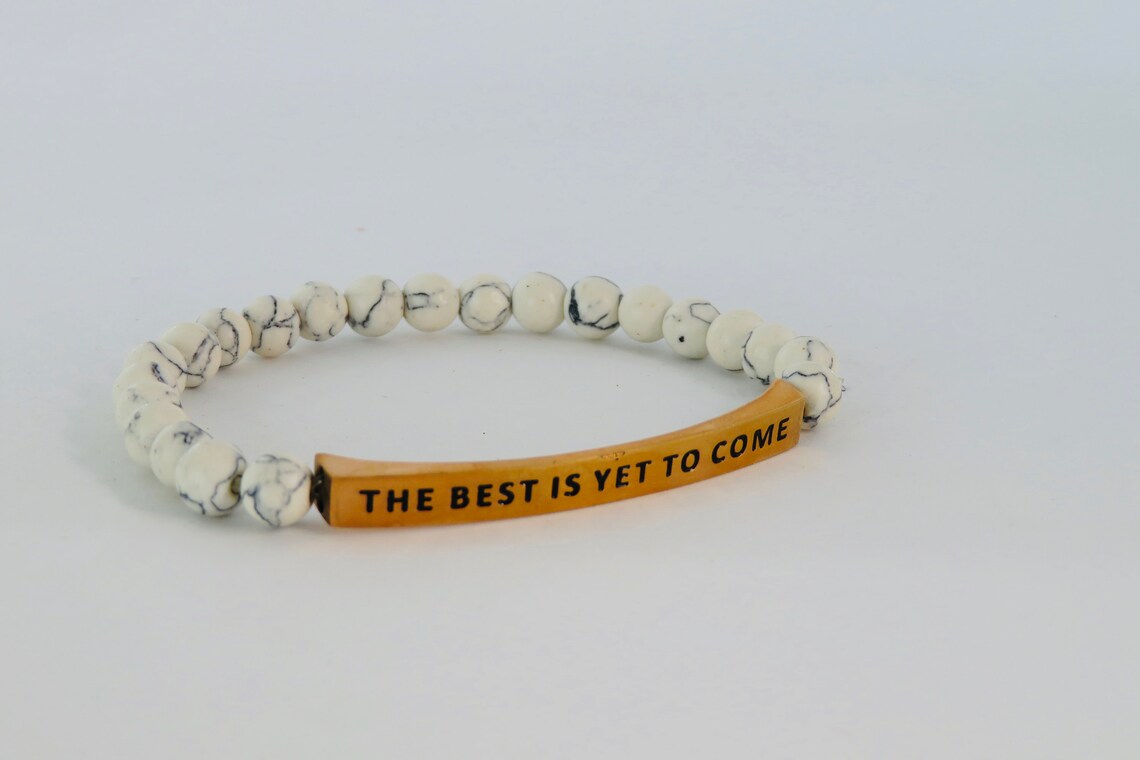 The Best is yet to Come, Inspirational Bracelet, Bible Verse Bracelet