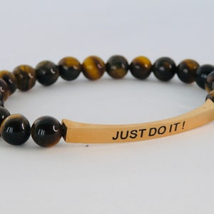 JUST DO IT , Inspirational Bracelet, Bible Verse Bracelet, Inspirational Jewelry, Motivational Gift,Christmas Gift,