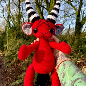 Large Baphomet Stuffed Toy, Big Baphomet Plushie, MADE TO ORDER