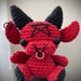 Baby Baphomet and Black Phillip, Baphomet Toy, Black Phillip Toy, Baphomet plushie, Cute Baphomet, Cute Devil