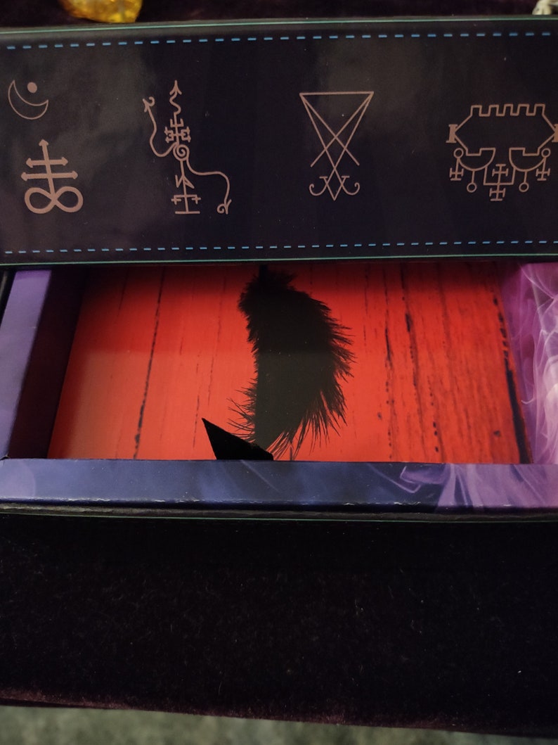 Into the Dark, Demon Oracle Deck With Sturdy Storage Box, Occult Tarot ...