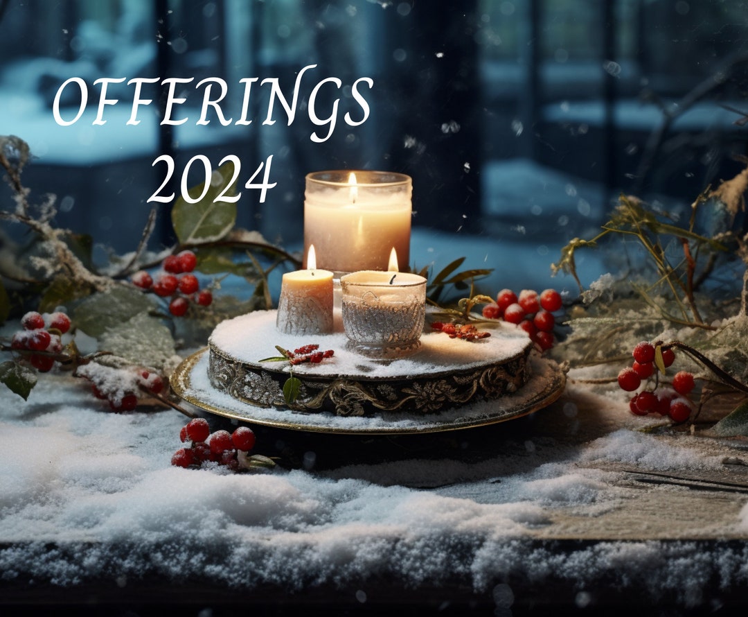Pagan Offerings 2024 Calendar Nature and Spirituality Calendar 14x11.5