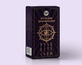 Into the Dark, Demon Oracle Deck, Occult Tarot Cards, Goetia Cards, Archetype Cards