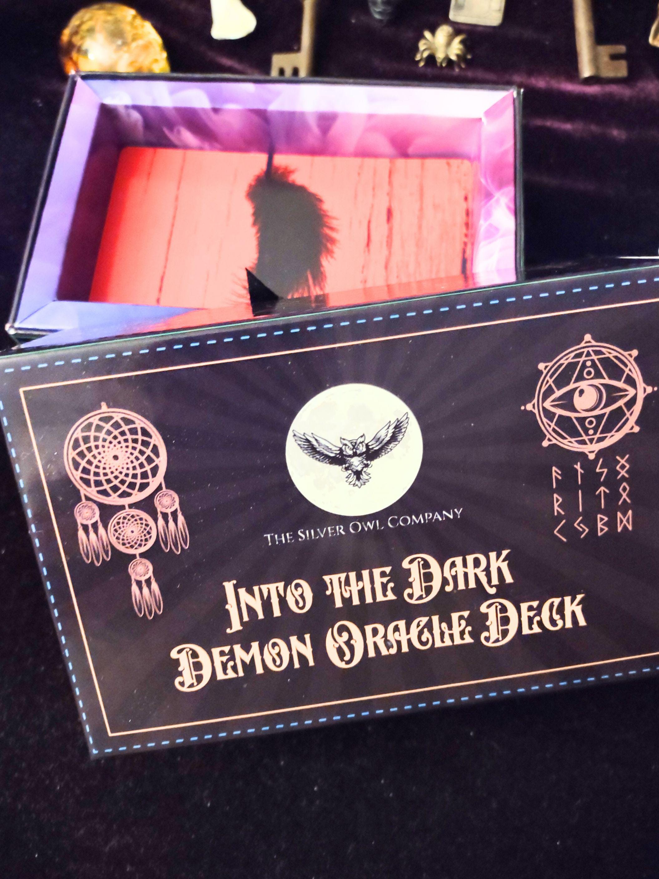 Into the Dark, Demon Oracle Deck With Sturdy Storage Box, Occult Tarot ...