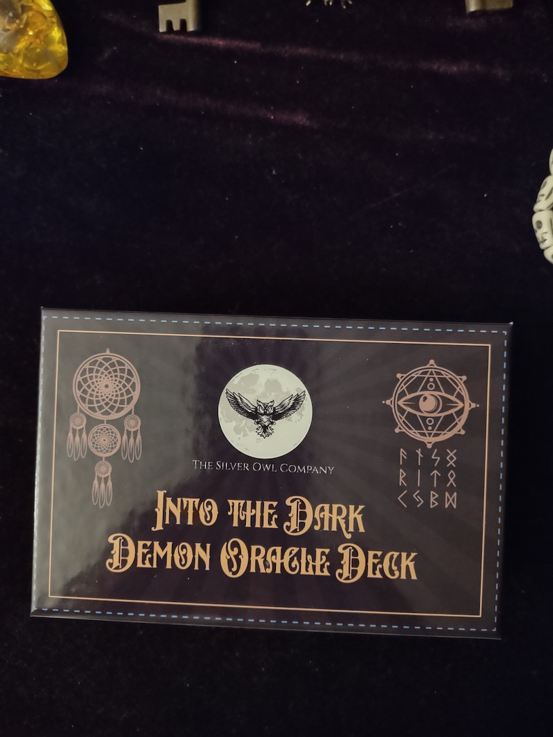 Into the Dark, Demon Oracle Deck With Sturdy Storage Box, Occult Tarot ...