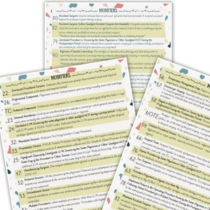Medical Coding Modifiers Cheat Sheet